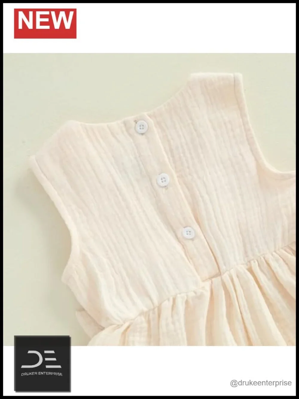 Girls Summer Ruffle Short Set, Cotton Gauze Cami Top & Shorts Outfit